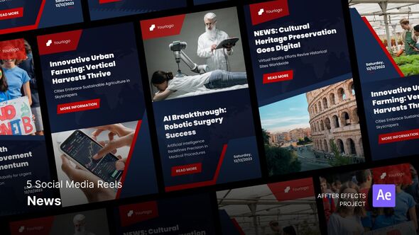 Videohive Social Media Reels - News After Effects Template Product Promo template preview