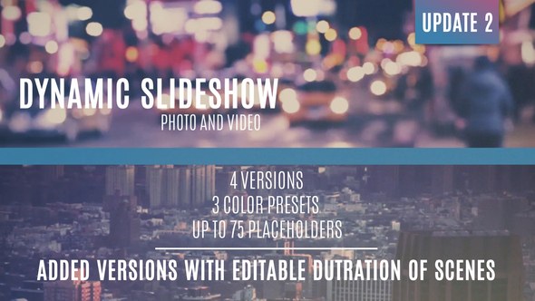 Videohive Dynamic Slideshow 11440474 Video Displays template preview