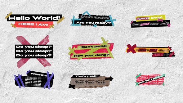 Videohive Grungy Kinetic Titles Titles template preview