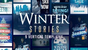 Videohive Winter Season Stories Product Promo template preview