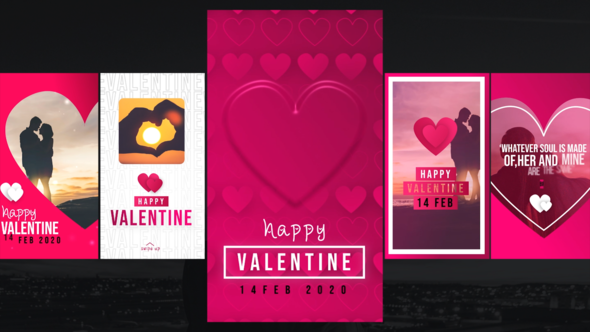 Videohive Valentine Instagram Stories 30442760 Elements template preview