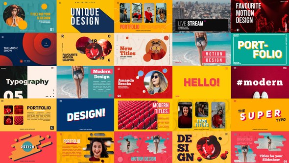 Videohive Typography Titles 23697239 Titles template preview
