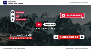 Videohive Subscribe Titles Elements template preview