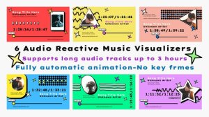 Videohive Audio Reactive Music Visualizer 54336389 Video Displays template preview