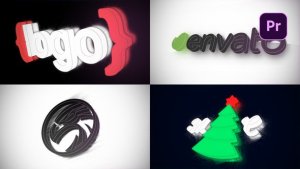 Logo Reflection Logo Reveal Premiere Pro template preview