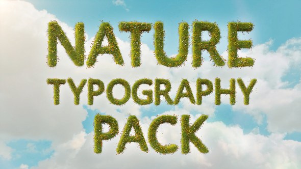 Videohive Nature Typeface Titles template preview