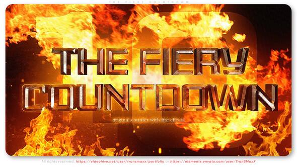 Videohive The Fiery Countdown Openers template preview