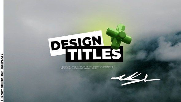 Videohive Full Screen 3D Titles Titles template preview