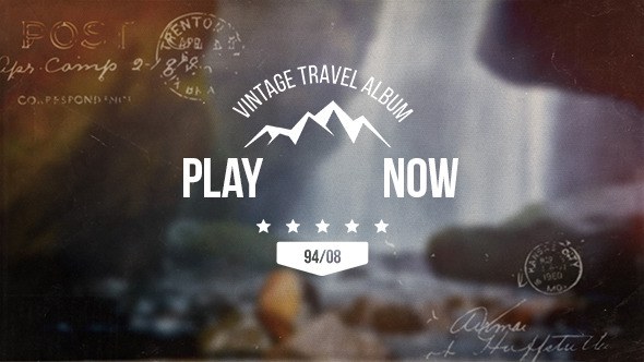 Vintage Slideshow Video Displays template preview