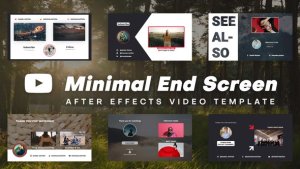 Videohive Minimal End Screens Broadcast-packages template preview