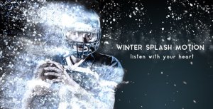 Winter Splash Motion Video Displays template preview