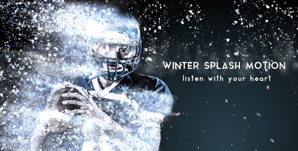 Winter Splash Motion Video Displays template preview