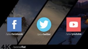 Videohive Social Flat Logo Stings template preview