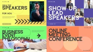 Videohive Online Event Promo 34532736 Video Displays template preview