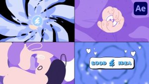 Videohive Hands Liquid Logo for After Effects Logo Stings template preview