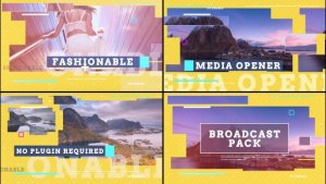 Broadcast Package Video Displays template preview