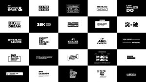 Videohive Words & Titles Titles template preview