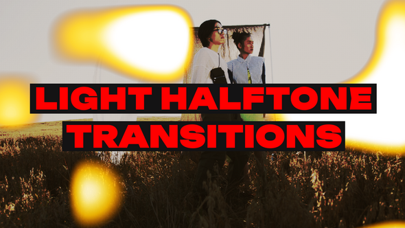 Videohive Light Halftone Transitions Elements template preview