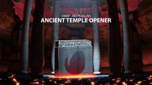Ancient Fiery Temple Opener Video Displays template preview