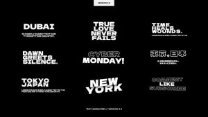 Videohive Text Animators 3.0 | AE Titles template preview
