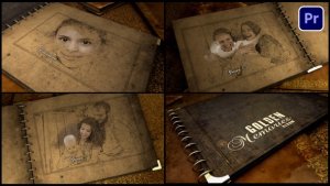 Golden Memories Album Premiere Pro template preview