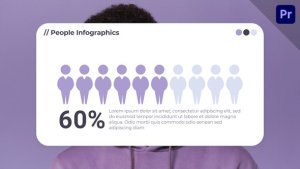 People Charts Infographics | MOGRT Premiere Pro template preview