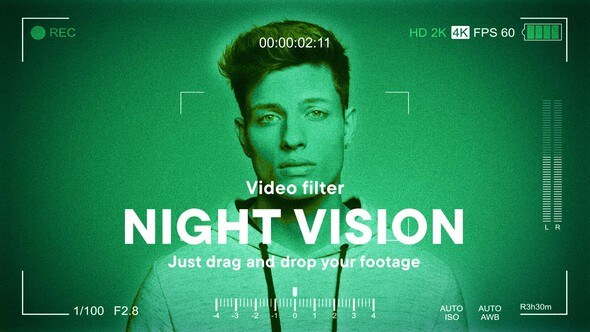 Videohive Night Vision Video Effect Template Elements template preview