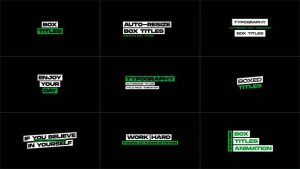 Videohive Box Titles | AE 51620102 Titles template preview