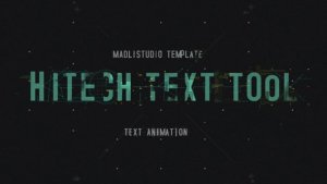 Hitech Text Tool Video Displays template preview
