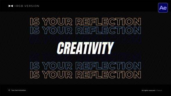 Videohive Text Fast Animation  AE Titles template preview