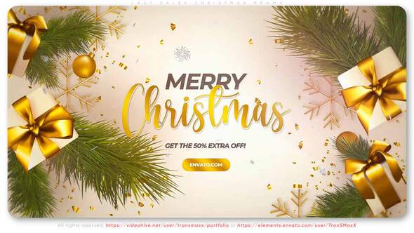 Videohive Last Sales Christmas Promo Product Promo template preview