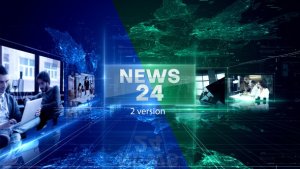 News 24 Intro Video Displays template preview