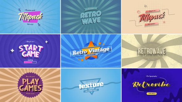 Videohive Retro Vintage Titles vol.03 Titles template preview