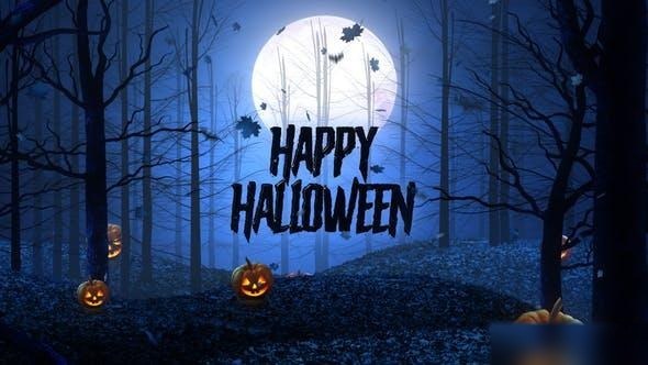 Videohive Halloween Woods Opener Openers template preview