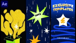 Videohive New Year Vertical Opener for After Effects Openers template preview