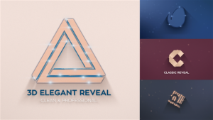 Elegant 3D Reveals Video Displays template preview