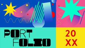 Funky Colourful Portfolio Premiere Pro template preview