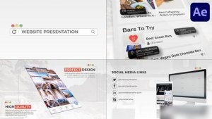 Videohive Clean Website Presentation for After Effects Openers template preview