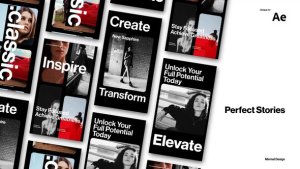 Videohive Perfect Stories For After Effects Video Displays template preview