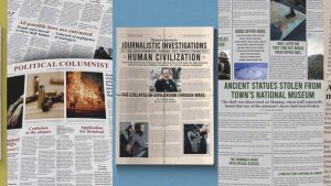 Videohive Vertical Investigation Newspaper Mockup Broadcast-packages template preview