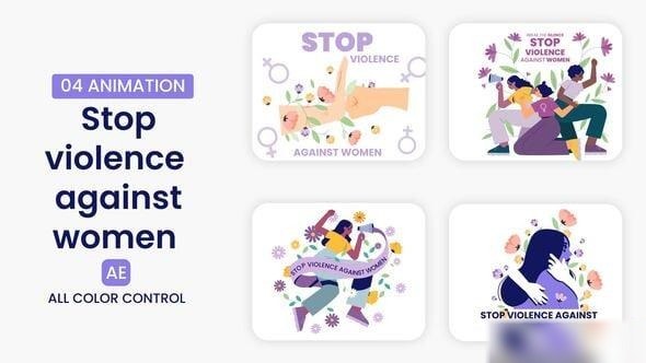 Videohive International day for the elimination of violence against women Elements template preview