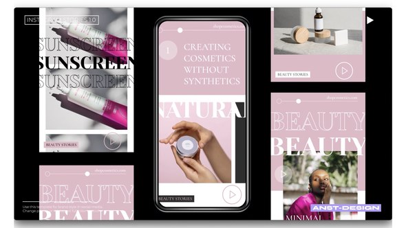 Videohive Simple Beauty Shop Stories Instagram Product Promo template preview