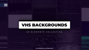 Videohive VHS Backgrounds 46624487 Elements template preview
