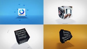 Videohive Business Cube Unveil Openers template preview