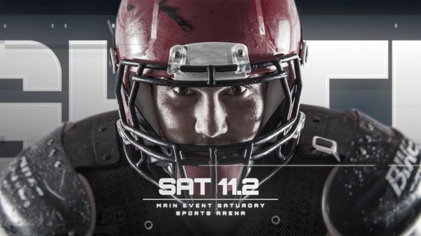 Glitch Sports Promo Video Displays template preview