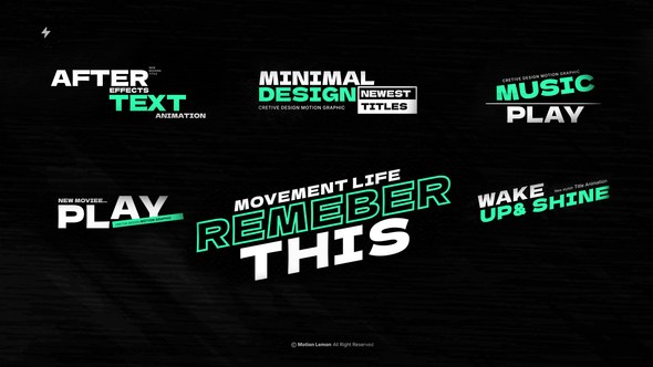 Videohive Title Animation 58942457 Titles template preview