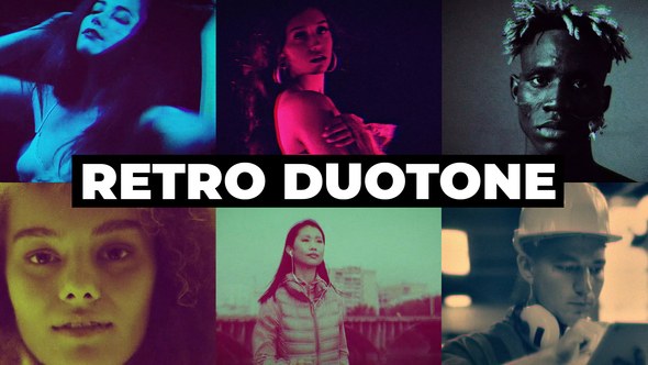 Videohive Retro Duotone Effects | After Effects Elements template preview