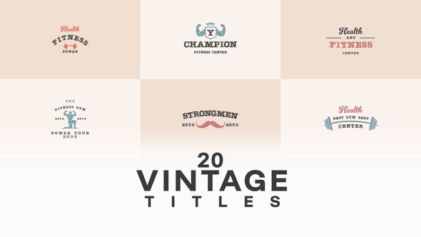 Videohive Gym Title Titles template preview