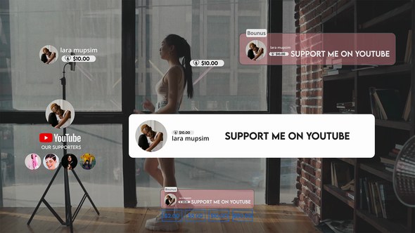 Videohive Youtube super thanks Broadcast-packages template preview