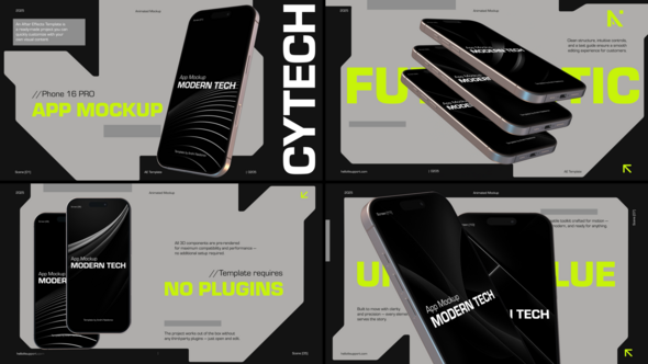 Videohive Modern App Demo | Phone 16 Pro Product Promo template preview